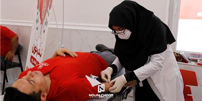 پویش نذر خون کارکنان گروه صنعتی نوین چوب خوزستان در ماه محرم