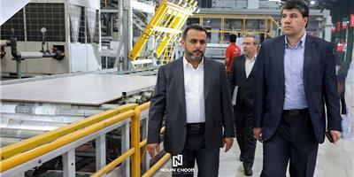 بازدید میدانی مدیر عامل محترم بانک توسعه صادرات ایران و هیئت همراه از کارخانجات گروه صنعتی نوین چوب خوزستان