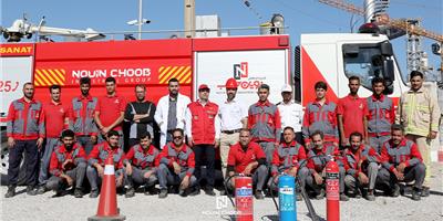 مانور اطفاء حریق در نوین چوب خوزستان با همکاری سازمان آتش‌نشانی اهواز