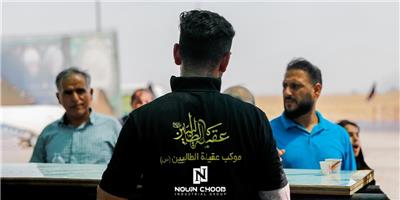Arranging the procession of Aqeela Al-Talbeyin (PBUH) and welcoming Hosseini pilgrims by Khuzestan Novin Chub Industrial Group