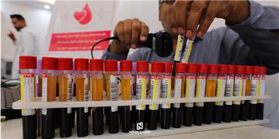 Holding a blood donation campaign for the umpteenth time in Novin Choob, Khuzestan